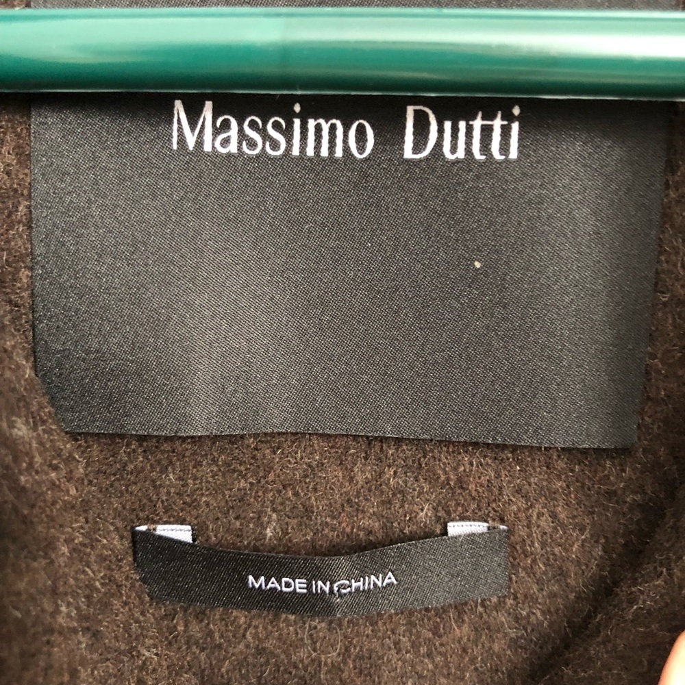 Massimo Dutti Wool Blend Animal Print Short Coat Size Medium New Without Tags! - Picture 9 of 16